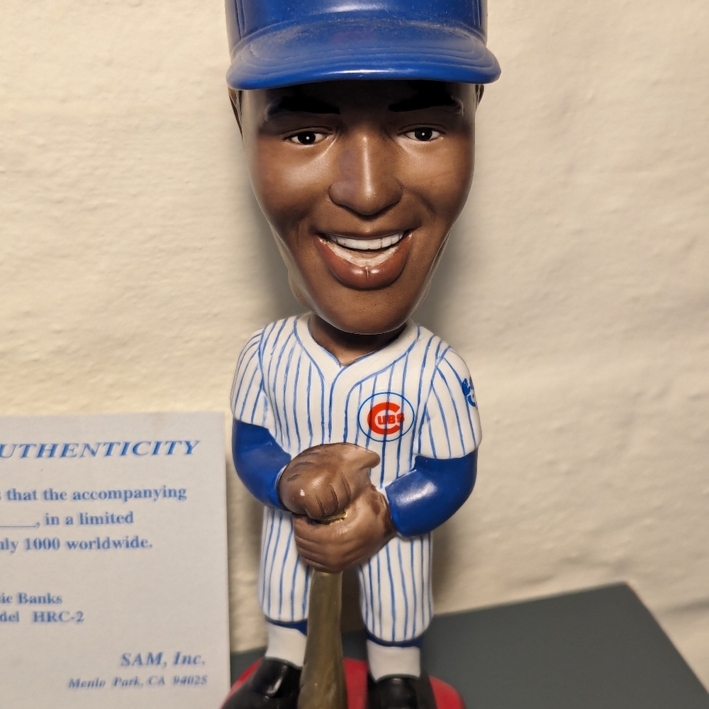 Lot of Ernie Banks memorabilia collectables